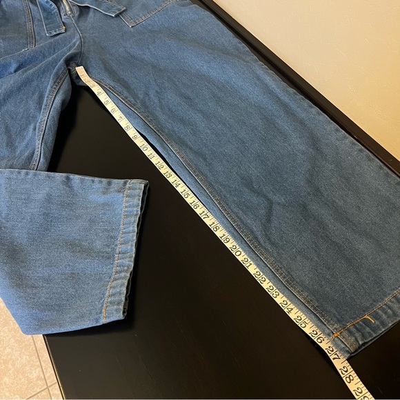 Velvet Heart denim jumpsuit, 100% Cotton, short sleeve size L - Picture 7 of 16